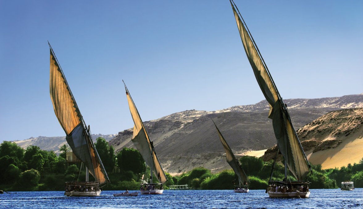 Feluken auf dem Nil bei Assuan &copy; WitR-fotolia.com