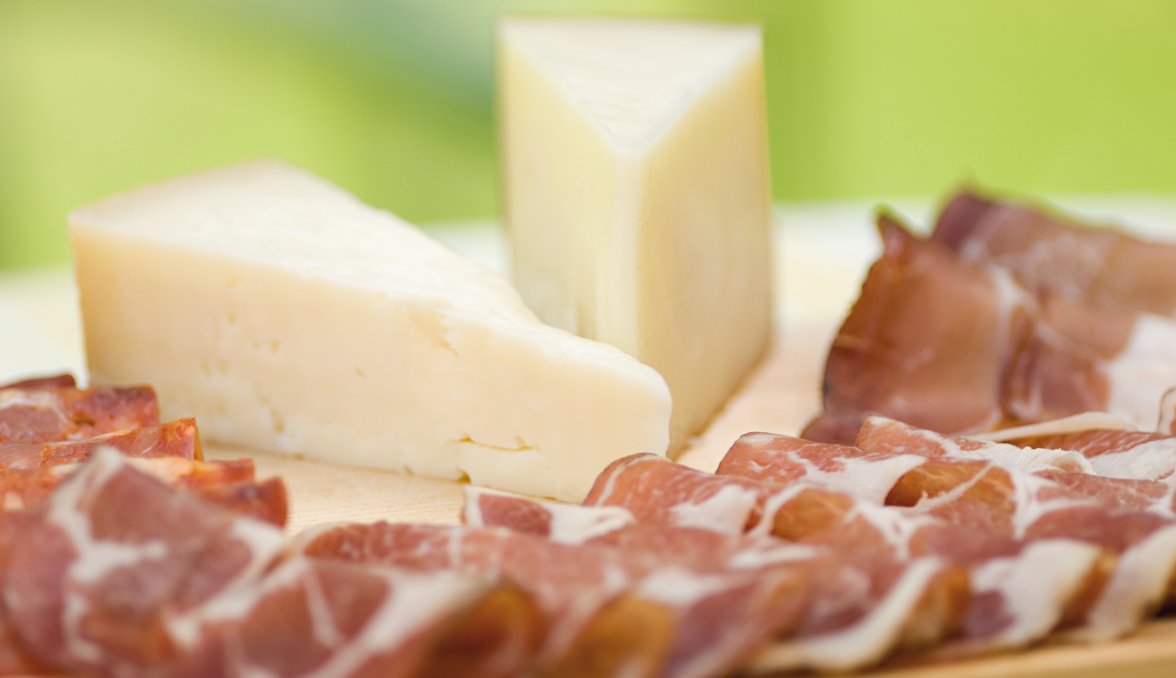 Schinken und Käse